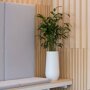 Pottery Pots Essential Nax ronde plantenbak hoog mat wit binnen